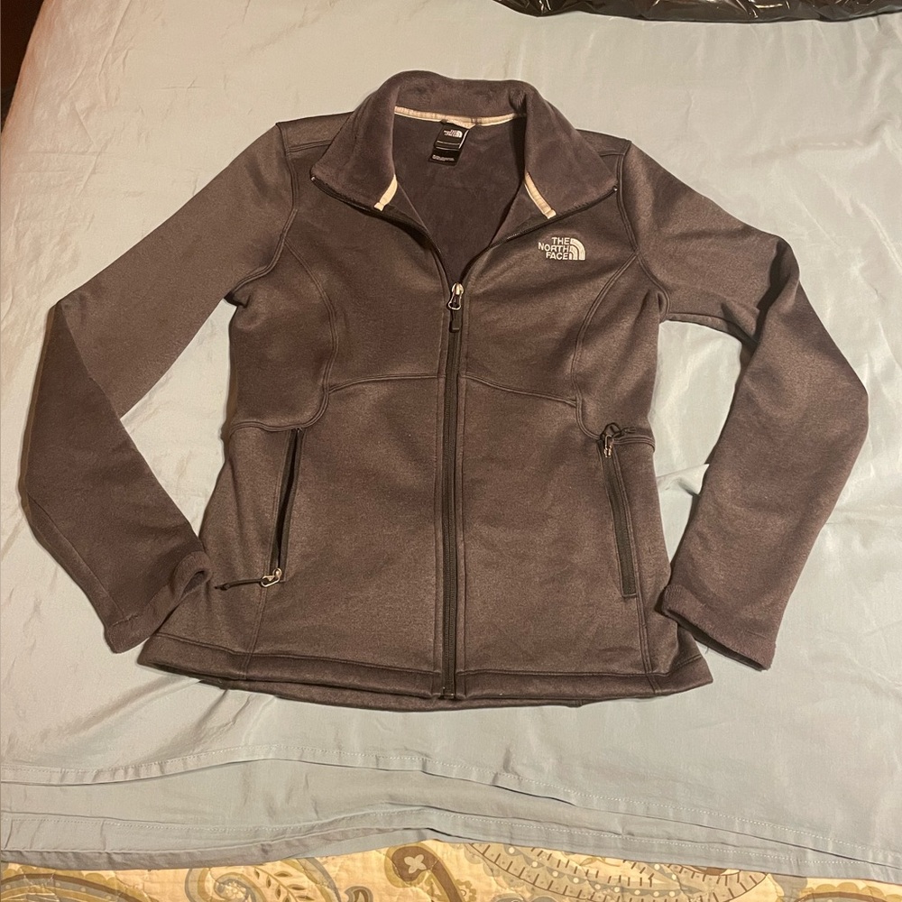 Gray North Face warm up jacket. Size small.